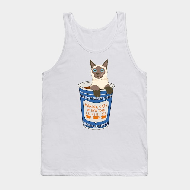 Bodega Cats of New York - Siamese Cat Tank Top by Bodega Cats of New York